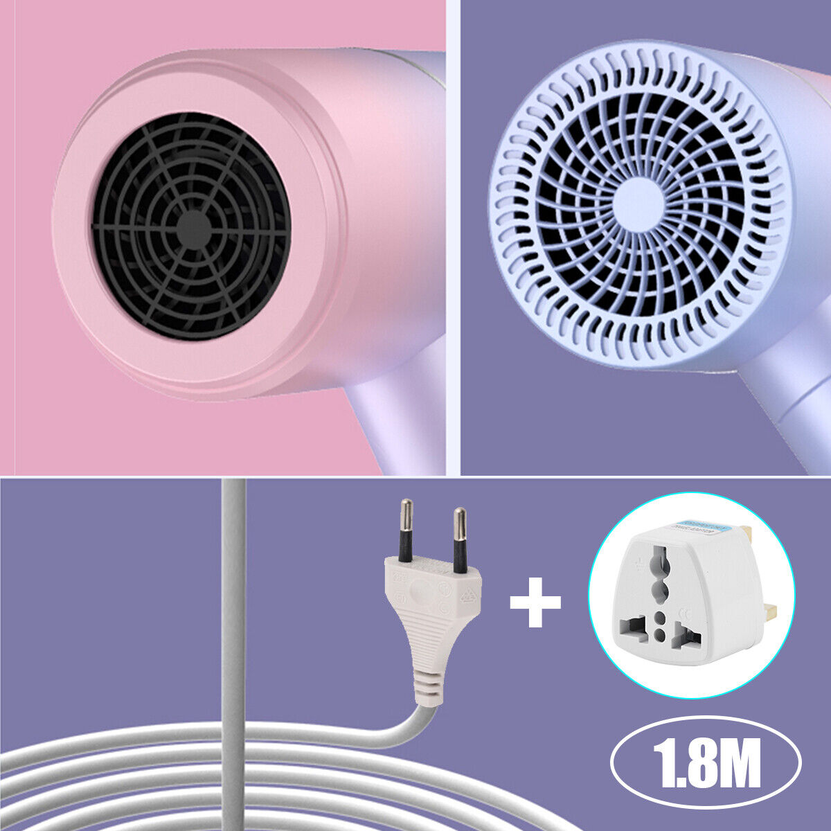 Foldable Ionic Hair Dryer UK – Compact Fast Drying Anti‑Frizz Hair Dryer