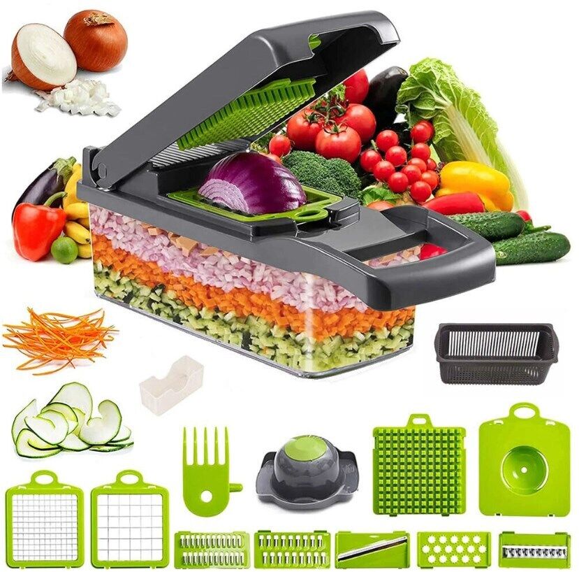 16-in-1 Vegetable Chopper & Slicer Set