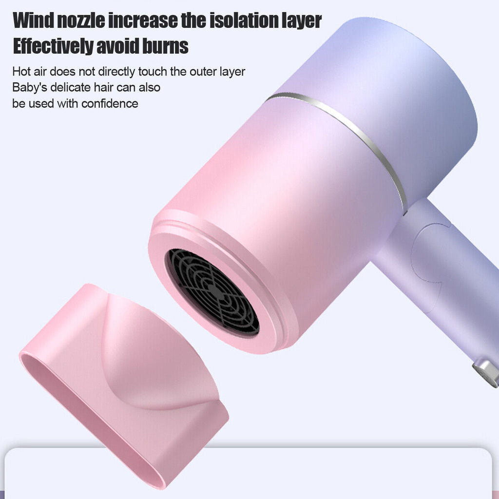 Foldable Ionic Hair Dryer UK – Compact Fast Drying Anti‑Frizz Hair Dryer