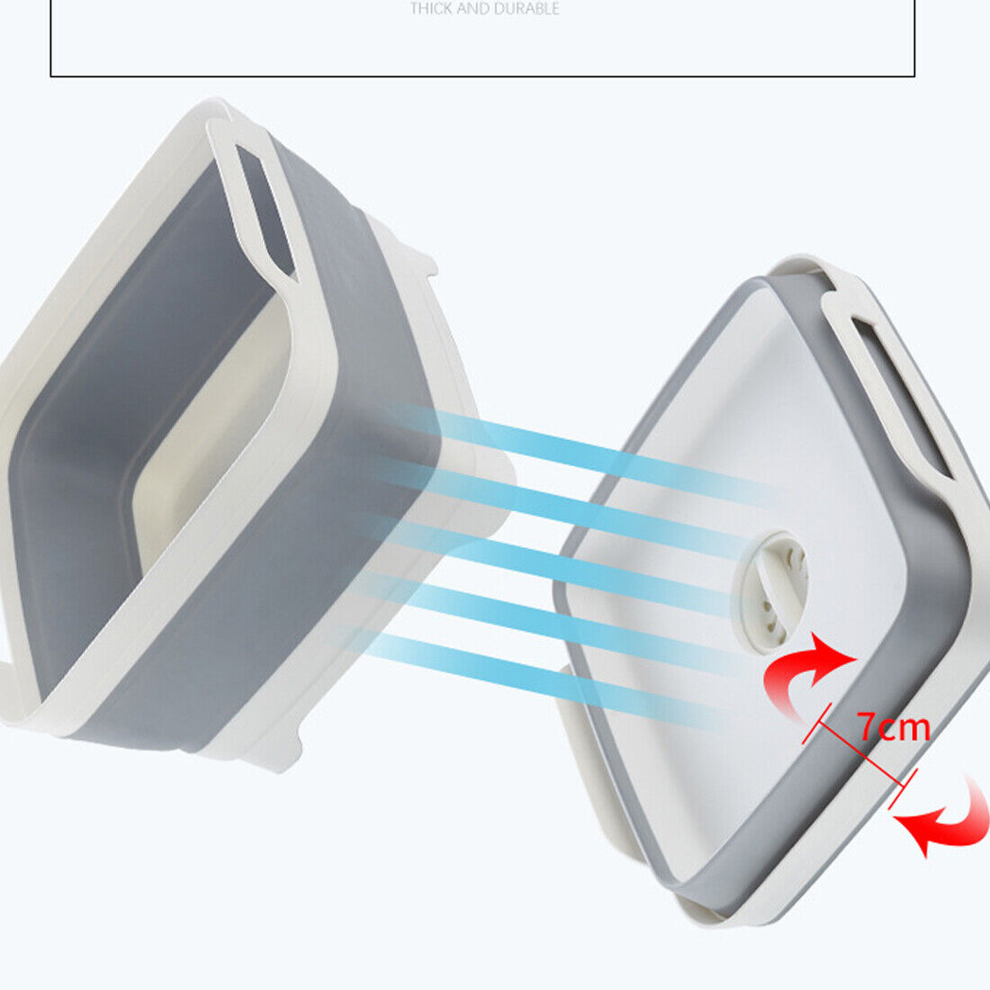 Foldable Multipurpose Basin – Collapsible Washing Bowl for Kitchen, Camping & Travel (UK Stock)