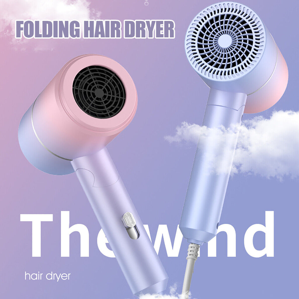 Foldable Ionic Hair Dryer UK – Compact Fast Drying Anti‑Frizz Hair Dryer