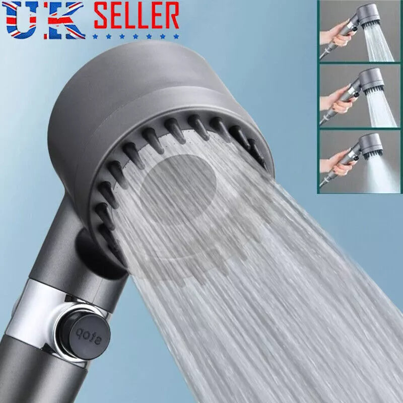 4-in-1 High Pressure Shower Head — Filter, Massage & Water Saving