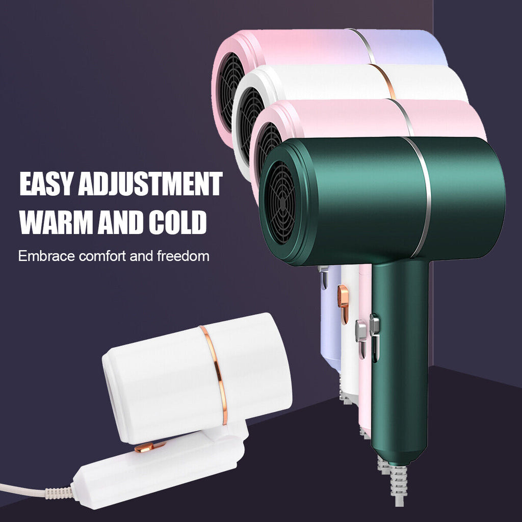 Foldable Ionic Hair Dryer UK – Compact Fast Drying Anti‑Frizz Hair Dryer