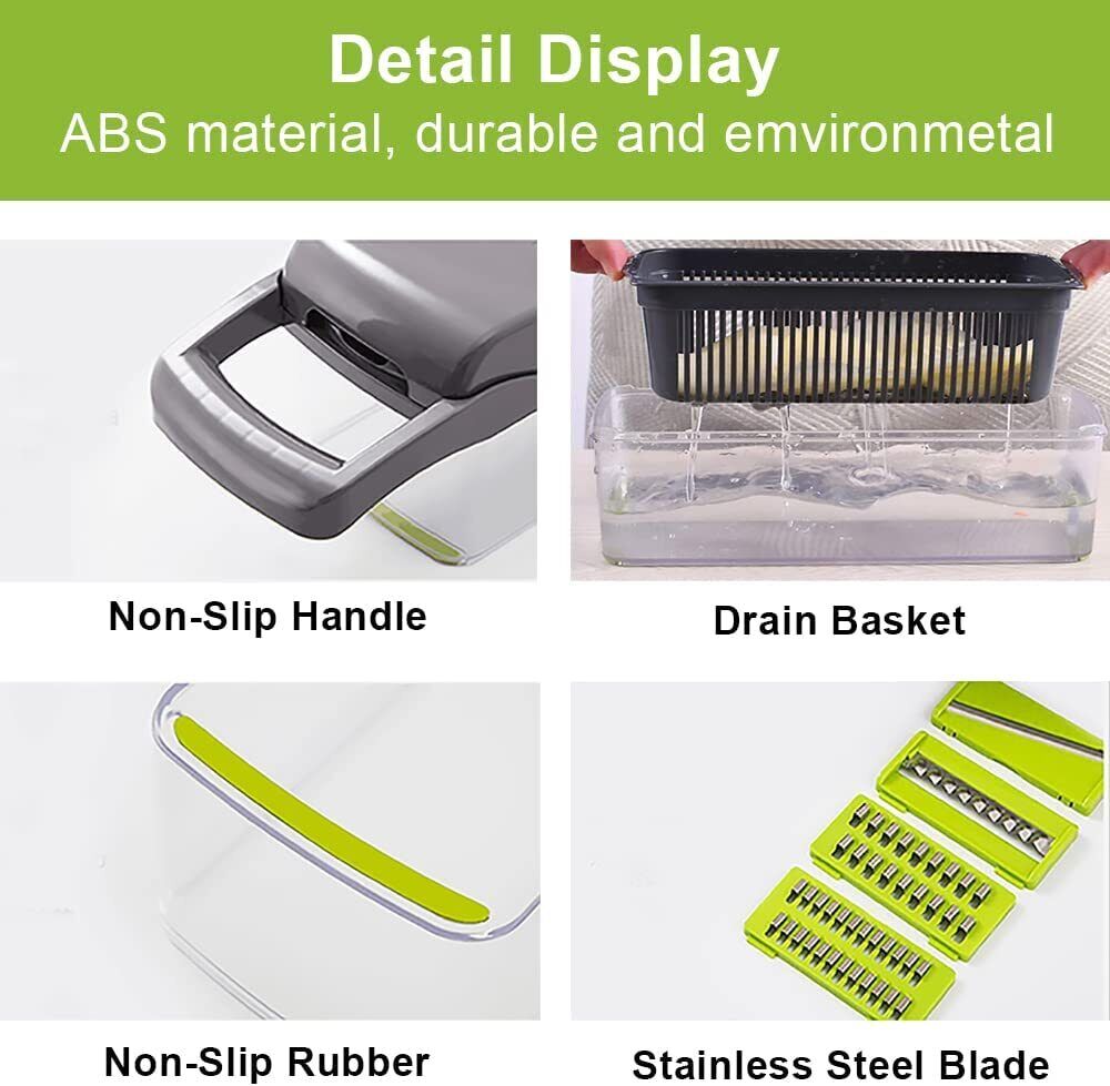 16-in-1 Vegetable Chopper & Slicer Set